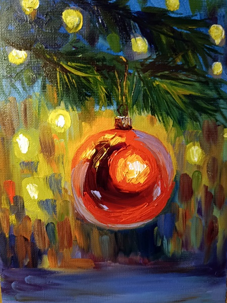 Ярошенко М.Л. новый год 2026 холст, масло