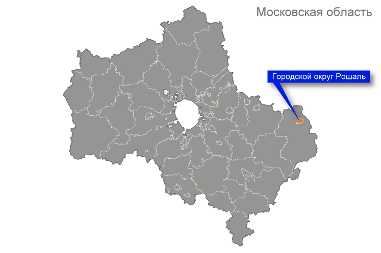 Рошаль на карте, такси Москва-Рошаль